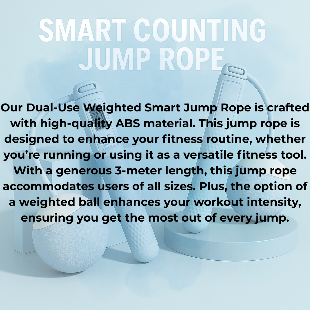 Smart Weighted Jump Rope with Electronic Counter