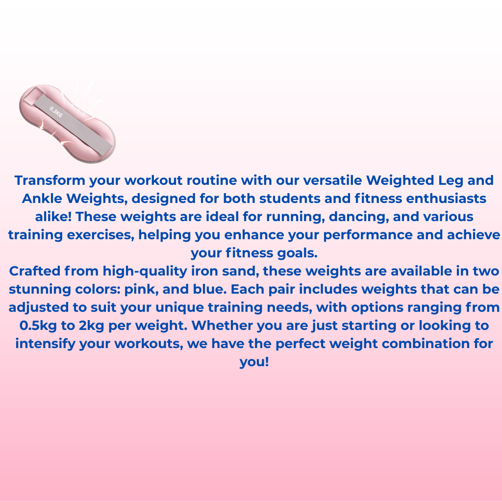 Weighted Leg Sandbags for Dance & Training (Unisex)