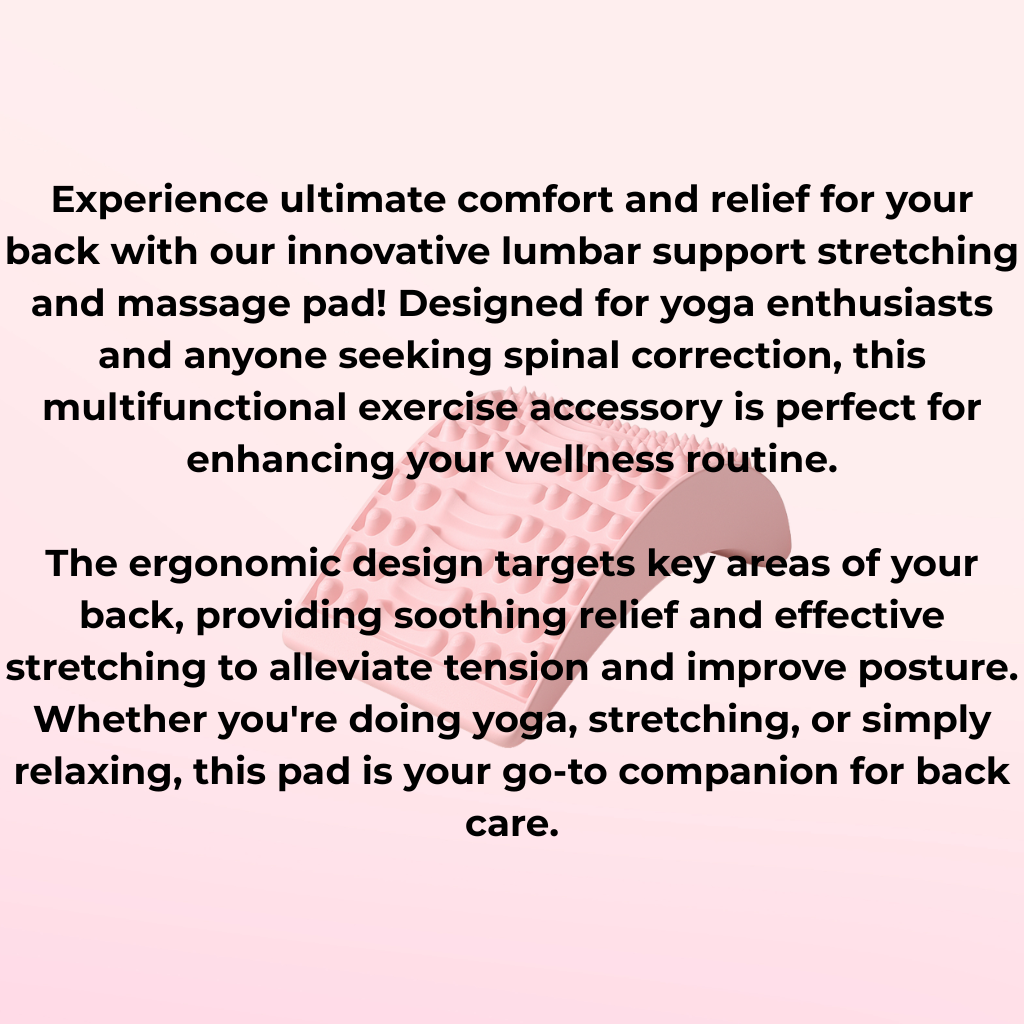 New Lumbar Support Massaging Stretch Yoga Mat