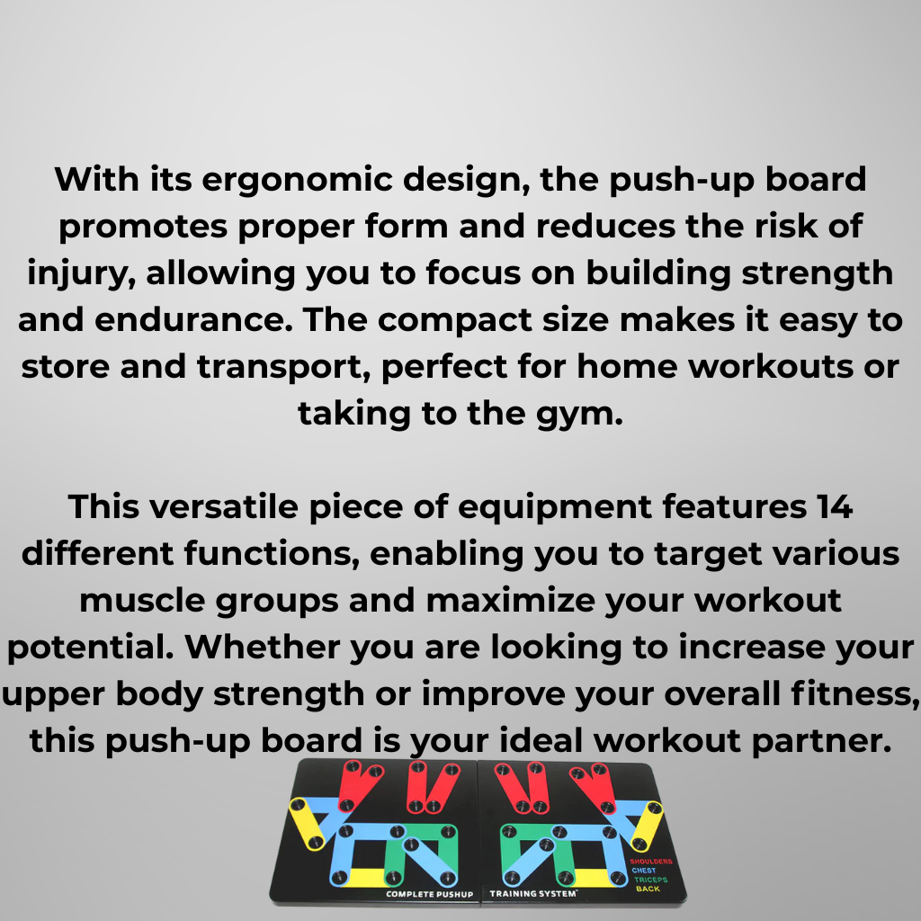 Multipurpose Push-Up Board for Beginners (W Shape)