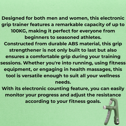 100KG Adjustable Grip Strength Trainer for Rehab