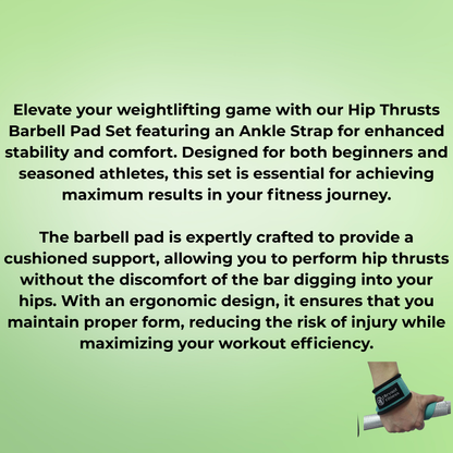 Barbell Pad Set with Ankle Strap for Hip Thrusts